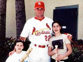 Kids with Mike Matheny